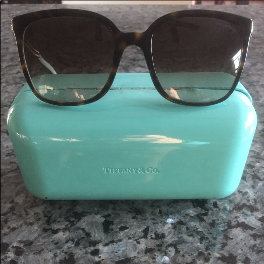 Tiffany and Co. Square love sunglasses worn one